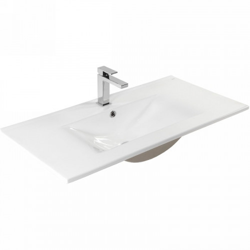 Раковина Bond 90 S05-900 Белая глянцевая фарфор полувстраиваемая