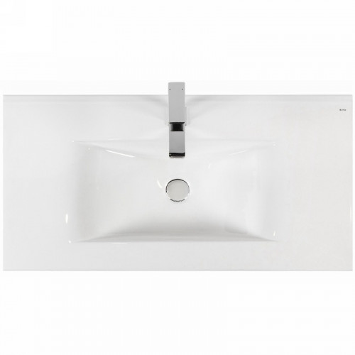 Раковина Bond 90 S05-900 Белая глянцевая фарфор полувстраиваемая