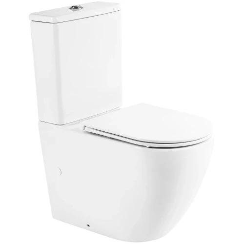 Унитаз компакт BelBagno Sfera-R BB2141CPR/BB870SC без бачка с сиденьем Микролифт фаянс напольный
