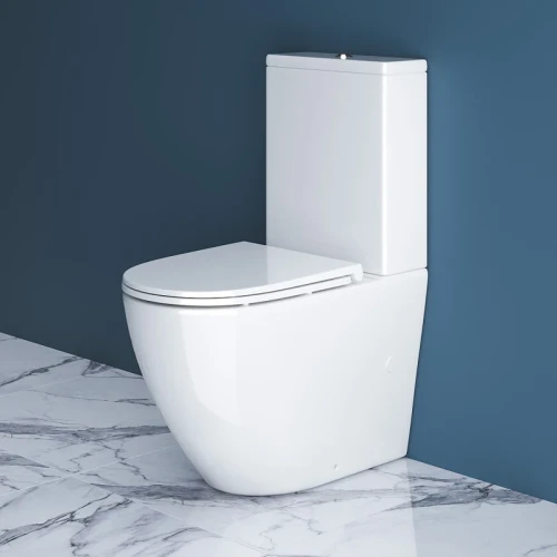 Унитаз компакт BelBagno Sfera-R BB2141CPR/BB870SC без бачка с сиденьем Микролифт фаянс напольный
