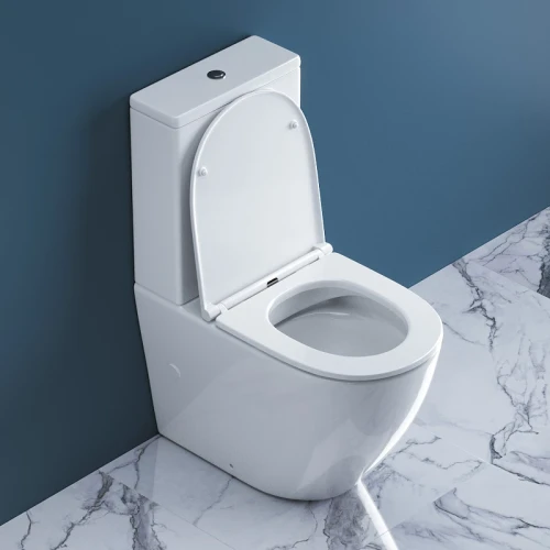 Унитаз компакт BelBagno Sfera-R BB2141CPR/BB870SC без бачка с сиденьем Микролифт фаянс напольный