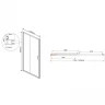 Душевая дверь Vincea Garda 115 VDS-1G115CLGM профиль Вороненая сталь стекло прозрачное