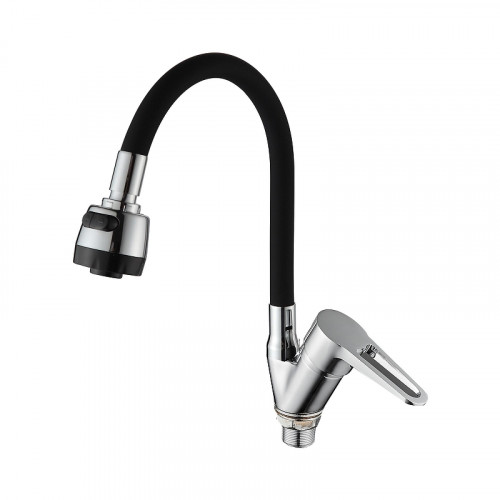 Смеситель для кухни D-Lin D150303-1T цвет  Хром  Черный