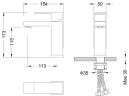 Смеситель для раковины Timo Selene 2061/03F Черный