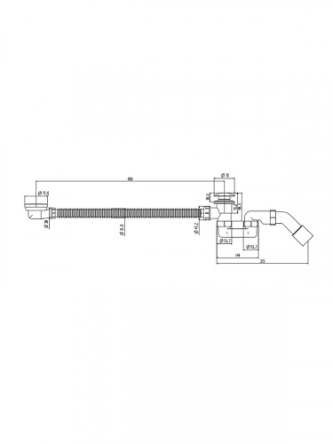 Слив-перелив AltroBagno BD 070307 Gl click-clack цвет Золото