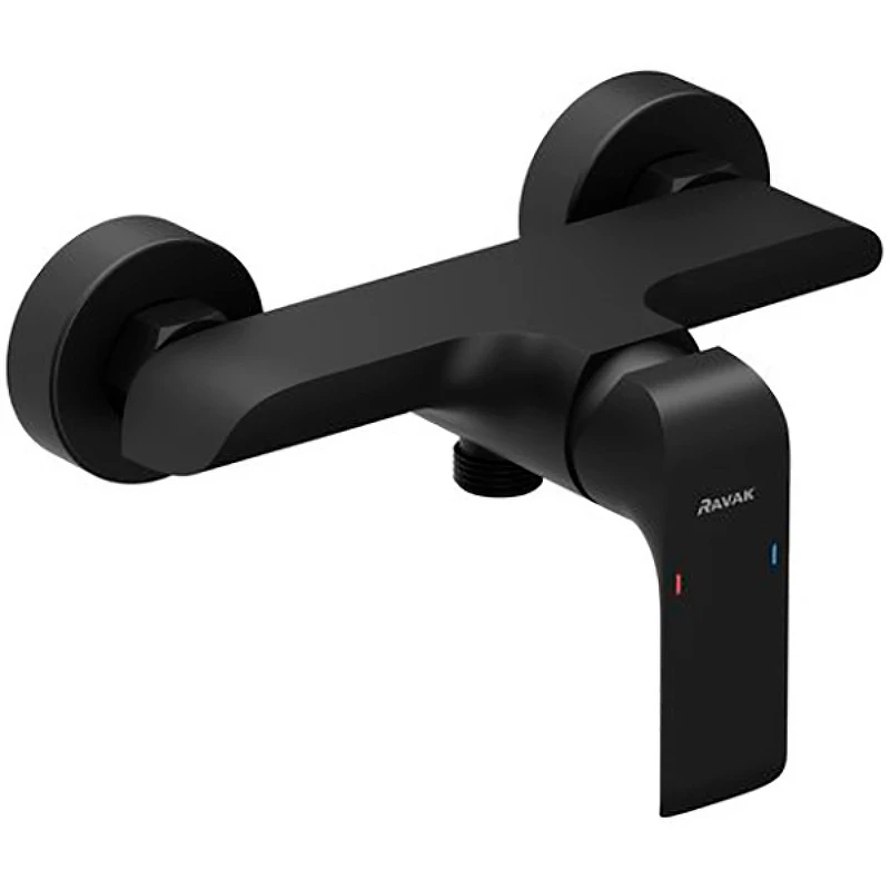 Смеситель для душа Ravak Flat FL 032.20/150 X070177 Черный матовый латунь на стену