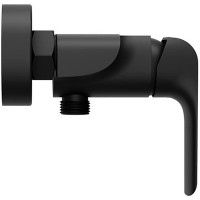 Смеситель для душа Ravak Flat FL 032.20/150 X070177 Черный матовый латунь на стену