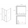Душевой уголок Abber Sonnenstrand 120x100 AG07120B-S100B профиль Черный стекло прозрачное