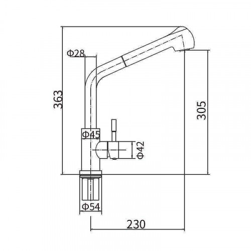 Смеситель для кухни Fashun A56009-7 цвет Черный