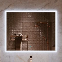 Зеркало Alavann Emma 100 ALV0060008 с подсветкой цвет Белый с сенсорным выключателем и подогревом