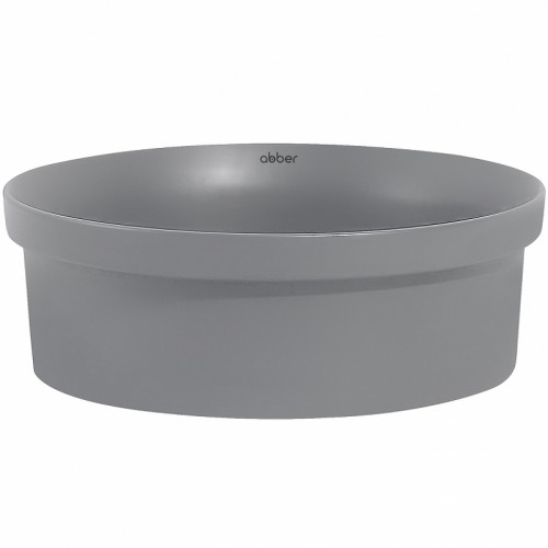 Раковина-чаша Abber Bequem 40 AC2103MG Серая матовая фаянс накладная