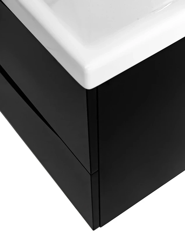 Тумба под раковину BelBagno Marino-Cer 70 MARINO-CER-700-2C-SO-NL-P подвесная Nero Lucido МДФ / ЛДСП