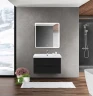 Тумба под раковину BelBagno Marino-Cer 70 MARINO-CER-700-2C-SO-NL-P подвесная Nero Lucido МДФ / ЛДСП