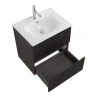 Тумба с раковиной BelBagno Uno 60 UNO-600-2C-SO-GSO+Eco 60 CZR-8073-60 подвесная цвет Темно-серый матовый
