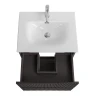 Тумба с раковиной BelBagno Uno 60 UNO-600-2C-SO-GSO+Eco 60 CZR-8073-60 подвесная цвет Темно-серый матовый