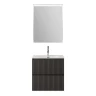 Тумба с раковиной BelBagno Uno 60 UNO-600-2C-SO-GSO+Eco 60 CZR-8073-60 подвесная цвет Темно-серый матовый