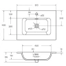 Тумба с раковиной BelBagno Uno 60 UNO-600-2C-SO-GSO+Eco 60 CZR-8073-60 подвесная цвет Темно-серый матовый