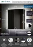 Зеркальный шкаф Континент Eltoro black LED 76 МВК114 с подсветкой Черный МДФ / ЛДСП, стекло