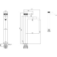 Смеситель для раковины Allen Brau Priority 5.31A02-MG Графит брашированный латунь