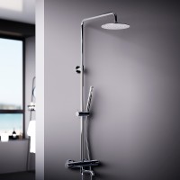 Душевая система Damixa Scandinavian Pure 936810000 с термостатом Хром латунь на стену