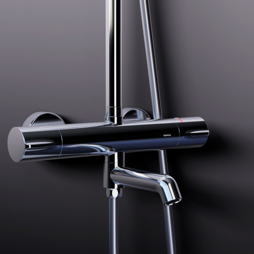 Душевая система Damixa Scandinavian Pure 936810000 с термостатом Хром латунь на стену