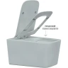 Комплект унитаза с инсталляцией Berges Floe Rimless 043283 с сиденьем Микролифт и Белой клавишей смыва фарфор подвесной