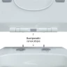 Комплект унитаза с инсталляцией Berges Floe Rimless 043283 с сиденьем Микролифт и Белой клавишей смыва фарфор подвесной