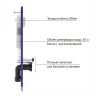 Комплект унитаза с инсталляцией Berges Floe Rimless 043283 с сиденьем Микролифт и Белой клавишей смыва фарфор подвесной