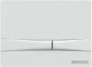 Комплект унитаза с инсталляцией Berges Floe Rimless 043283 с сиденьем Микролифт и Белой клавишей смыва фарфор подвесной