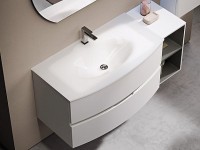 Тумба под раковину Cezares Elettra 100 55525 подвесная Bianco opaco МДФ / ЛДСП