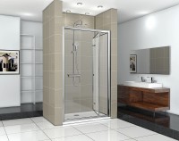 Душевая дверь Ceruttispa Bella D91T профиль Хром стекло прозрачное