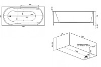 Акриловая ванна Bas Гоа 160x70 В 00064 без гидромассажа