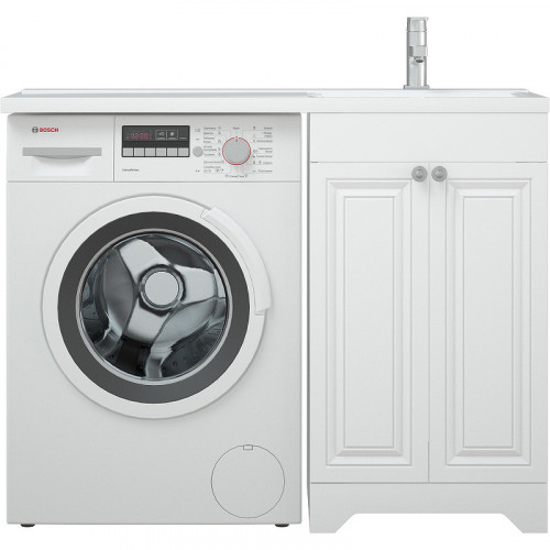 Тумба под раковину Corozo Леон 110 SD-00000890 Белая матовая МДФ / ЛДСП