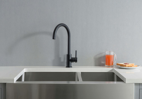 Смеситель для кухни Aquatek Европа AQ1382MB Черный матовый латунь