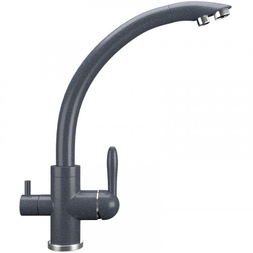 Смеситель для кухни Ulgran Classic U-017-343 Антрацит латунь