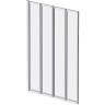 Шторка на ванну AM.PM Like 100 W80BS-100-140CT профиль Хром стекло прозрачное