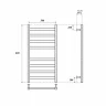 Водяной полотенцесушитель Point Меркурий PN83158W П8 500x800 Белый