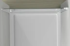 Душевая дверь Vincea Alpha 60 VDP-3AL600MT профиль Хром стекло текстурное