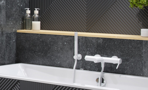 Смеситель для ванны Excellent Pi Arex AREX.1205WH Белый на стену