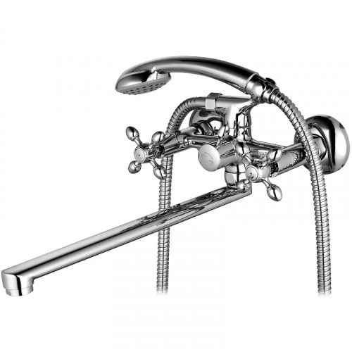 Смеситель для ванны Lemark Vista LM7651C универсальный Хром латунь на стену