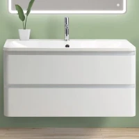 Тумба под раковину BelBagno ALBANO-900-2C-SO-BL подвесная Bianco Lucido МДФ / ЛДСП