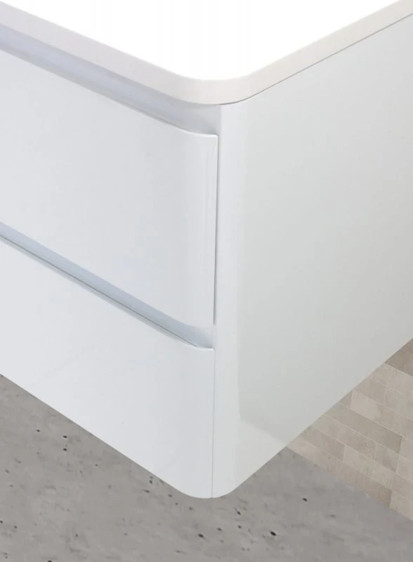 Тумба под раковину BelBagno ALBANO-900-2C-SO-BL подвесная Bianco Lucido МДФ / ЛДСП