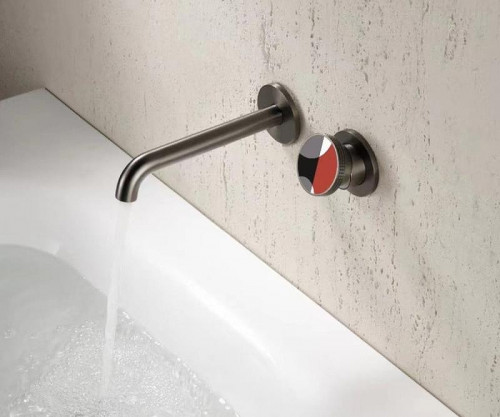 Смеситель для раковины Bronze de Luxe OMG! 9007GM-R цвет Графит матовый Красный