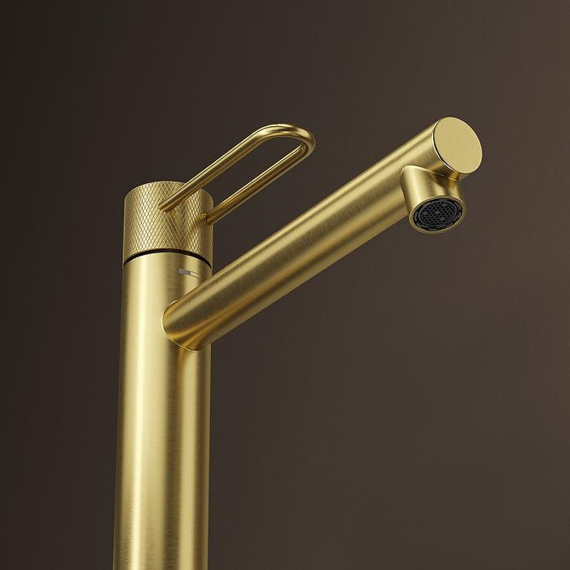 Смеситель для раковины Iddis Duna DUNMG01i01 Золото матовое
