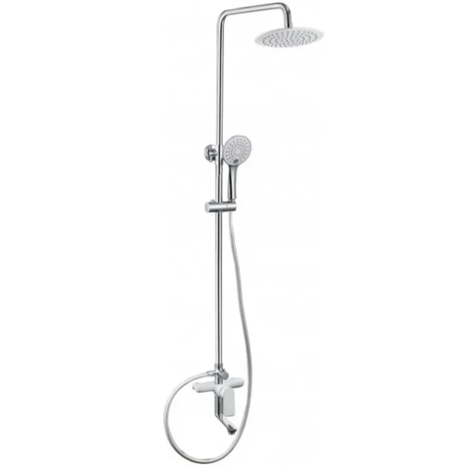 Душевая система Aquanet Arctic AF520-72-R-CW Хром Белый латунь на стену