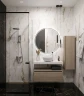 Столешница под раковину Boheme Armadi Art Flat 100 869-100-CLCT Белый мрамор искусственный камень (литьевой мрамор)
