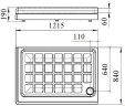 Акриловый поддон для душа Radomir Верчелли 121x84x19 R 1-11-0-2-0-012 Белый