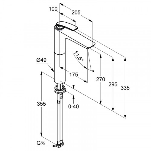 Смеситель для раковины Kludi Balance 522989175 Белый Хром латунь