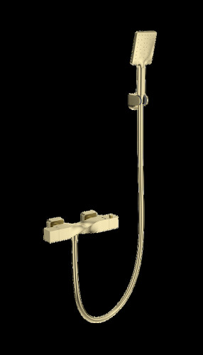 Смеситель для душа Wonzon &amp; Woghand WW-B2025-A-BG с термостатом цвет Брашированное золото