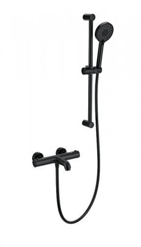 Смеситель для ванны Wonzon &amp; Woghand WW-C2006-A-MB с термостатом цвет Черный матовый